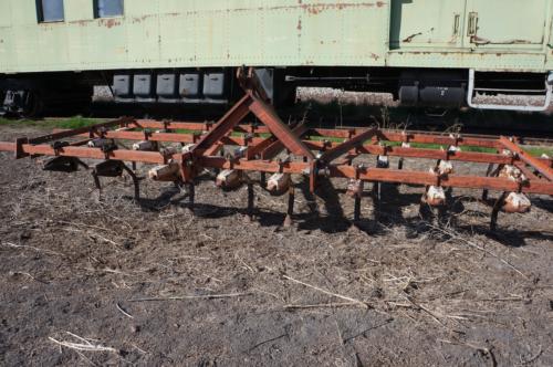 Spring tooth harrow tractor attachment. Credit: Kevin Nicholson